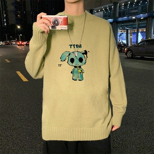 ！2023秋冬新款男士圆领毛衣加厚保暖针织衫上衣M606P45图片