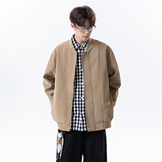 美式复古夹克潮服男高级感百搭设计感棒球FYH38-特价P65，男装夹克，电商A007