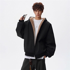 双面穿加绒坐山雕棉衣男xh169-特p90，男装棉衣，电商B367