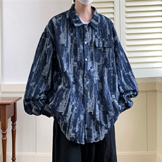 春秋夹克牛仔外套大码港风日系小众痞帅夹克1016-1JK65P98K128，男装夹克，星座1016-1（原电商B408-1）
