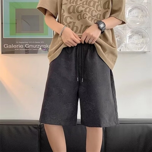 高街休闲短裤男韩版潮流字母印花2024夏季新款ins五分裤K5095-P24图片
