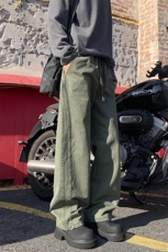 25年春纯棉洗水休闲裤宽松工装裤外景模图现货C323-1-C7810-TP55，男装休闲裤，电商C323-1