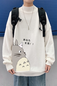 M18150-P45 加绒款-P65半高领毛衣男士大码针织衫男毛线衣男图片