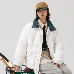 外27-2日系翻分拼接大口袋羽绒服90白鸭绒(新标)YR06-P249图片