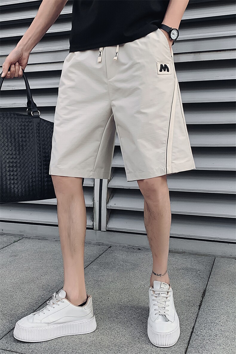 卡其2023夏装精神小伙五分裤男青年潮款休闲短裤DK2308-P58,控78,男装休闲裤,电商A108