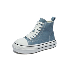 2024春季高帮帆布鞋新款韩版ins女学生增高运动板鞋潮休闲鞋，女鞋帆布鞋，电商A223