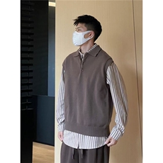 春秋季男毛衣背心宽松针织衫韩版马甲潮YM1830-P42，男装背心/马甲，星座208-5