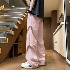 量大优供视频夏季直筒宽松阔腿男女休闲裤CK31特P28控58M-4XL，男装休闲裤，电商B325