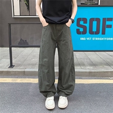 美式潮牌休闲裤男士秋季工装宽松伞兵裤战术户外长裤子K6655-P49，男装工装外套，星座412-3