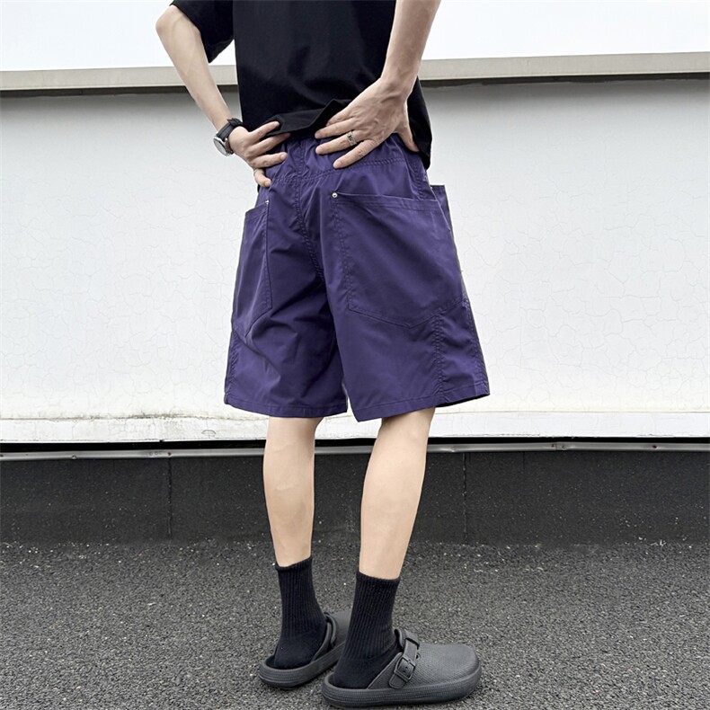 2026新款夏季薄款暗格子短裤男生工装五分裤子宽松休闲裤D501/P35，男装牛仔裤，星座206（原A221）