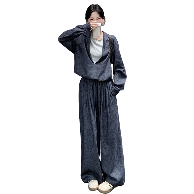 【新品】简约时尚宽松假两件套装2C105-Q503-P185-K258,女装套装/套裙,2C105