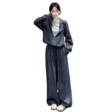 【新品】简约时尚宽松假两件套装2C105-Q503-P185-K258，女装套装/套裙，2C105