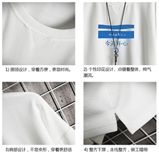 Q11033-P30春夏季七分袖t恤男大码五分袖男短袖中袖网格挂拍，男装T恤，电商A040A