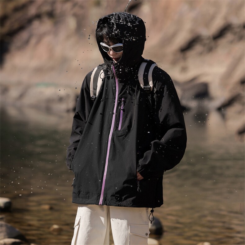 山系户外防水徒步登山进藏夹克外套运动冲锋衣A406 JK3512 特P80图片