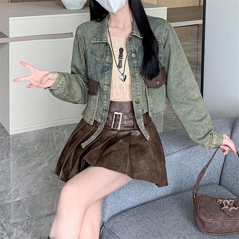 水洗复古美式牛仔外套女高街潮牌宽松情侣休闲宽松百搭NZ058-P88,男装工装外套,星座911-3
