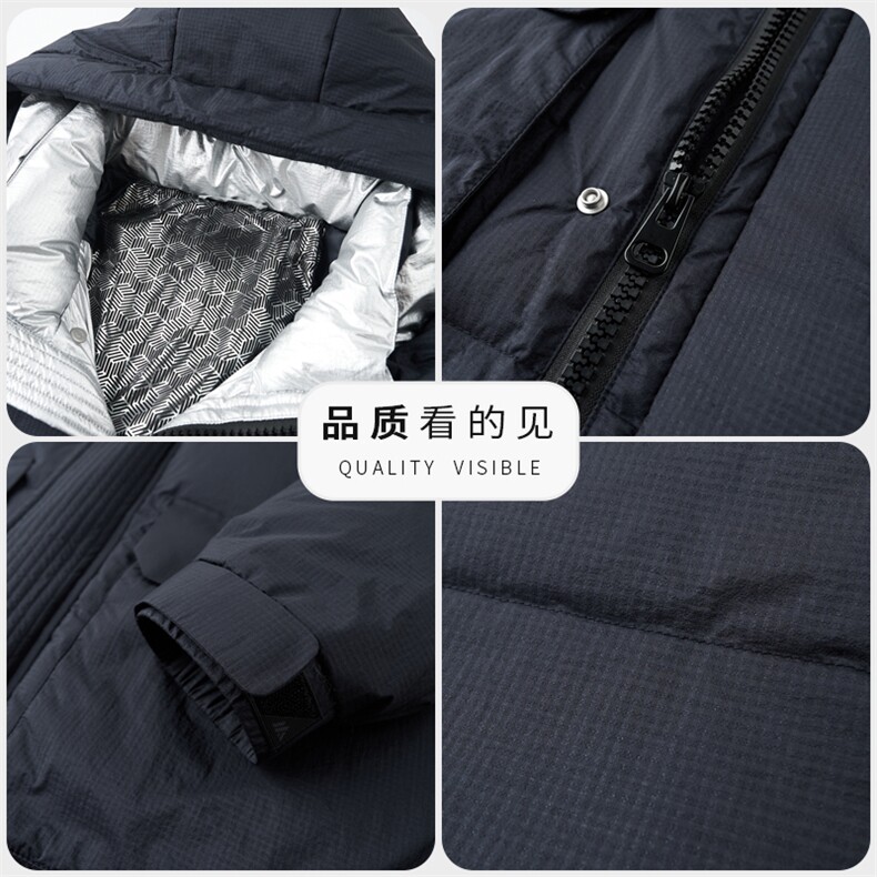 冬款男白鸭绒羽绒服商务休闲男长款加厚连帽保暖御寒外套男士潮服,男装羽绒服,钱塘6003（原4033）