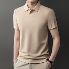 DN25201春夏男士新款短袖T恤青年修身翻领体恤休闲打底衫，男装T恤，电商B360