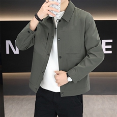 春季夹克男高品质翻领外套型男商务休闲百搭青年外套男N9817-P120，男装夹克，星座310B-3