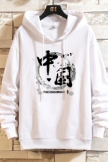 WY2134-P40纯连帽卫衣男大码运动帽衫宽松薄外套砖墙挂拍，男装卫衣，电商A040A
