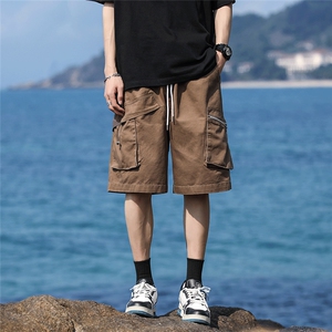 工装短裤男韩版潮流高街帅大口袋2024夏季新款ins五分裤K5177-P37图片