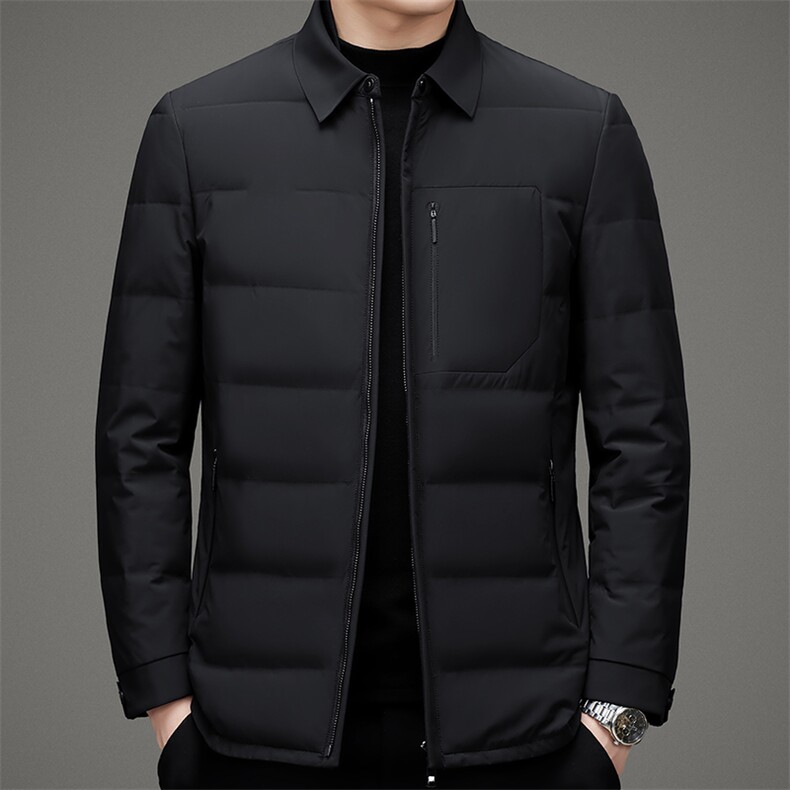 2023冬季新款羽绒服男厚款保暖翻领宽松休闲外套MSNA22Y107-P380,男装羽绒服,电商B212（原钱塘6029）