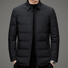 2023冬季新款羽绒服男厚款保暖翻领宽松休闲外套MSNA22Y107-P380，男装羽绒服，电商B212（原钱塘6029）