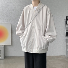 M-8XL春季棒球服外套男大码立领飞行员夹克潮牌休闲衣服JK001P65，男装夹克，电商B312