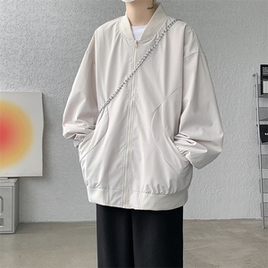 M-8XL春季棒球服外套男大码立领飞行员夹克潮牌休闲衣服JK001P65图片