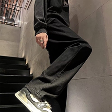 微喇牛仔裤男女韩版潮流修身帅百搭2024秋冬ins长裤RK2270-特P34，男装牛仔裤，星座412-3