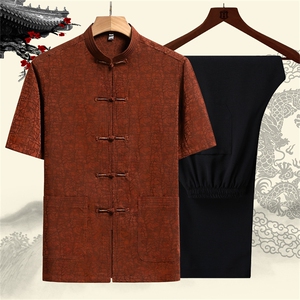中式复古唐装套装汉服风男装古风禅服古装外套TR2283-P105