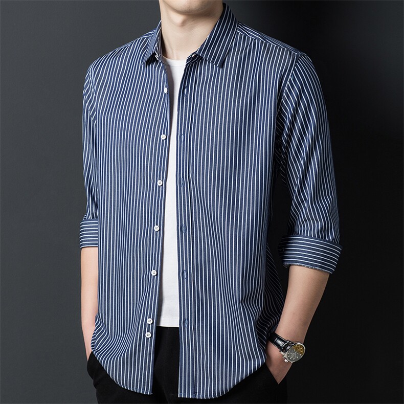FC-PC2159男式服装秋季新款衬衫男长袖翻领休闲四季可穿衬衣P68,男装衬衫,电商B360