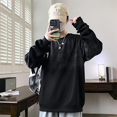 秋冬潮流印花卫衣男宽松休闲W6659小码P32大码P37，男装卫衣，星座1107-1
