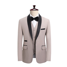 JS8606-X-D-KJP115跨境单西修身婚礼西服青果领青年正装结婚西装，男装西服，星座510A-3