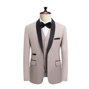 JS8606-X-D-KJ P115跨境单西修身婚礼西服青果领青年正装结婚西装图片