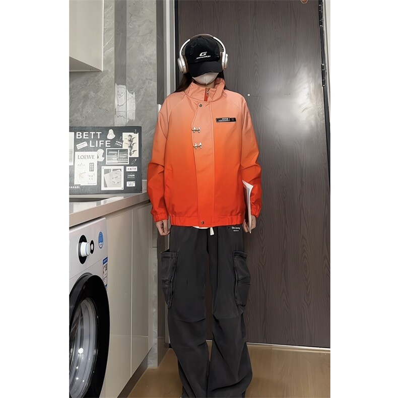 档口视频抖音渐变色新中式夹克防水冲锋衣外套F9898-P75,男装夹克,星座1213
