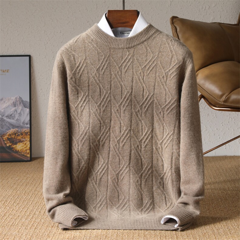 新品高级感商务经典男士百搭休闲羊毛打底衫男装，男装羊毛衫，冬季工坊