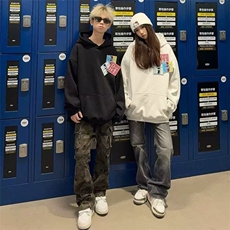 【有货】DY708-P58美式高街刺绣连帽卫衣男女款春秋季新款潮，男装卫衣，星座603-2