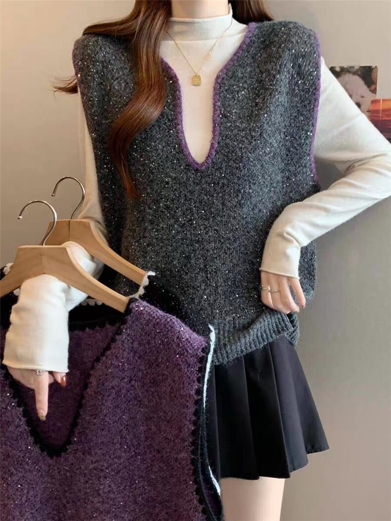 2025年秋季时尚百搭通勤简约休闲马甲，女装马甲，源达羊绒