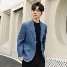 休闲西装外套男士春秋高级感痞帅老钱风制服上衣单件潮A923-p180，男装西服，电商A355（原A415）