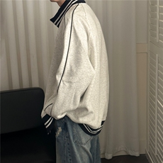 2026春现货立领卫衣外套男士宽松休闲绣花上衣A351-AW2529-P95，女装短外套，电商A351