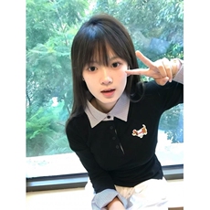 5434-P48好质量做工#原版压线+广州格子布+刺绣修身T恤，女装T恤，星座617A-2