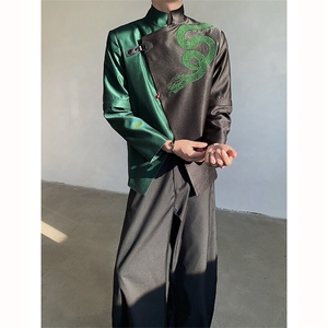 现货！25新中式设计感蛇图腾礼服西装外套XZ98-P158图片