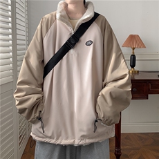 XZ222-1/MMYY1/P138/控158兔毛立领俩面穿加绒加厚棉衣外套，男装棉衣，星座809A(原222-1)