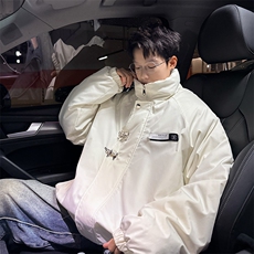 新中式男装金属盘扣棉服男冬季加厚保暖飞机扣外套高级感棉衣袄子，男装棉衣，电商基地A050