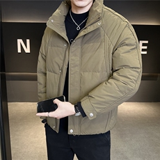 冬季店主风新款立领标羽绒服男短款保暖羽绒外套YR25101-P198，男装羽绒服，电商A237