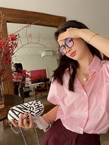 夏季垫肩衬衫 均码 现货,女装衬衫,G