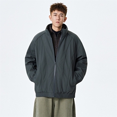 现货美式休闲加厚雪山棉衣夹克外套立领纯色三防户外工装棉服，男装夹克，电商A486-1