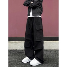 1506A/GQ010/P63新款宽松休闲裤男韩版潮流百搭裤子1，男装休闲裤，星座1506A