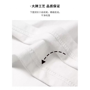 1506-1/TN541/P30 重磅夏季短袖t恤潮牌大码宽松百搭学生上衣1图片