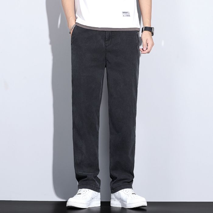 2026休闲裤男薄款冰丝宽松天丝牛仔裤美式潮牌直筒长裤子1046外贸,男装牛仔裤,星座224-1